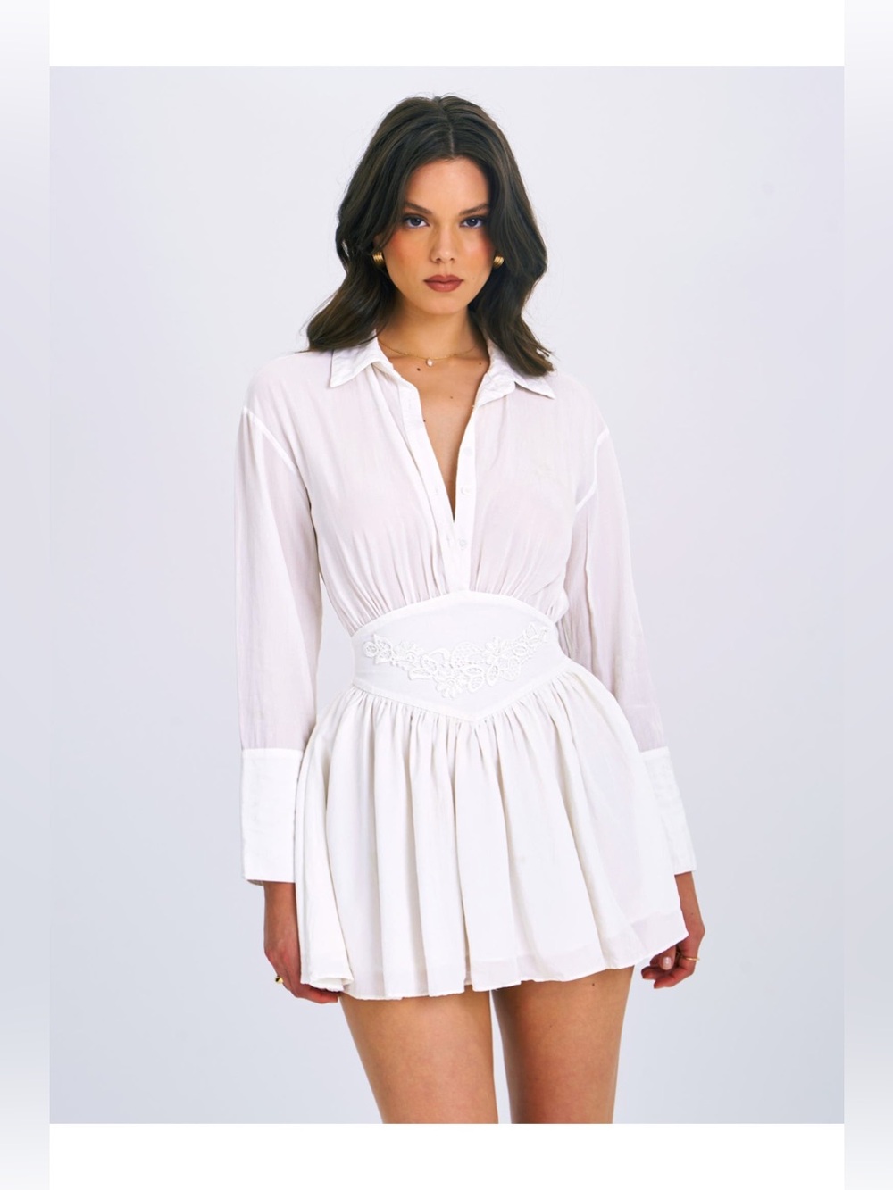 Miss Circle Jamila Shirt Mini Dress XXS NWT